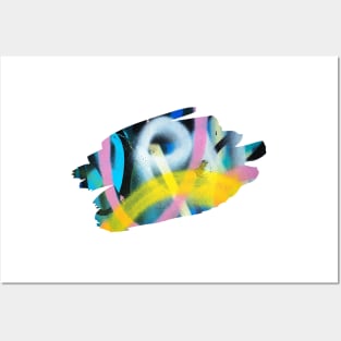 Graffiti Splash Art Print Pastel Posters and Art